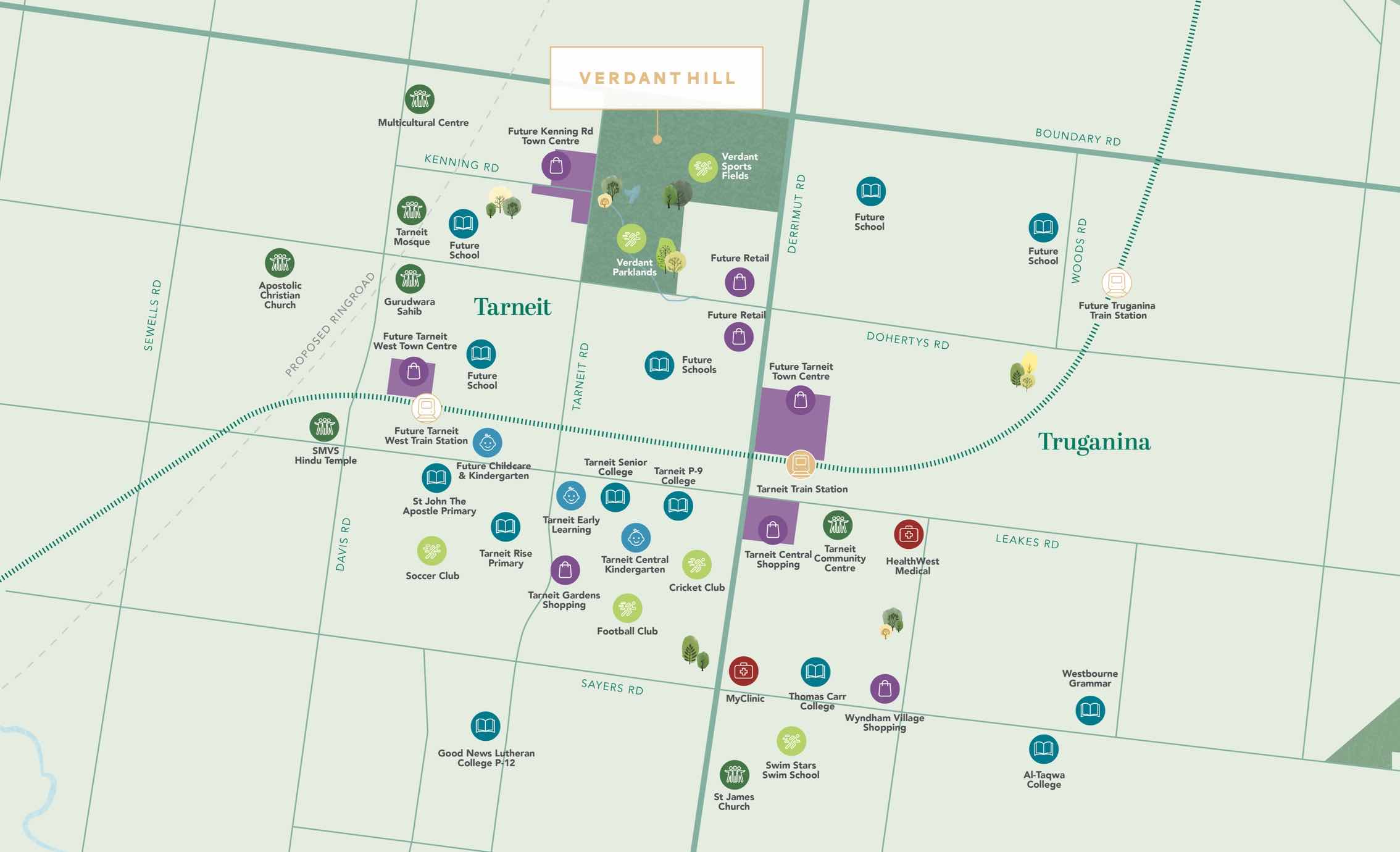 Verdant Hill Estate - Tarneit Location map